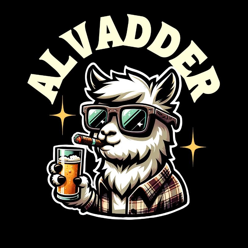 Alvadder Alpaka Papa Vater Vatertag