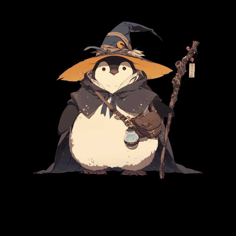 Penguin Witch Halloween Penguin Cute