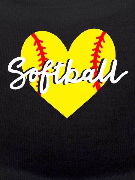 Softball Herz