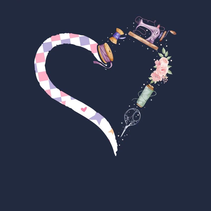 Sewing Machine Sewing Heart Sewing Lover