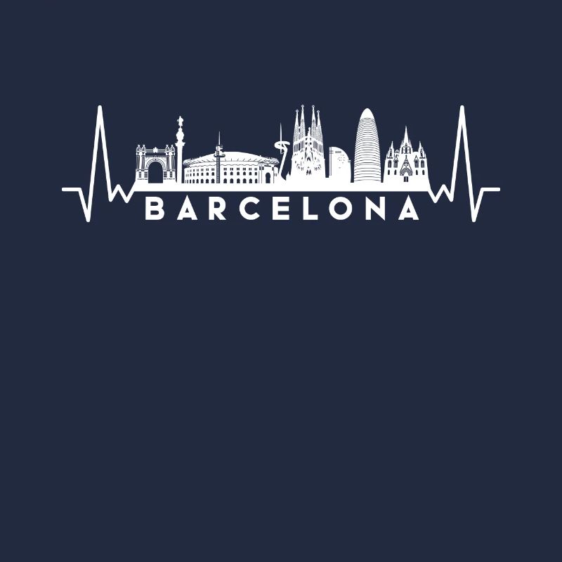 Herzschlag Skyline Spanien-Barcelona