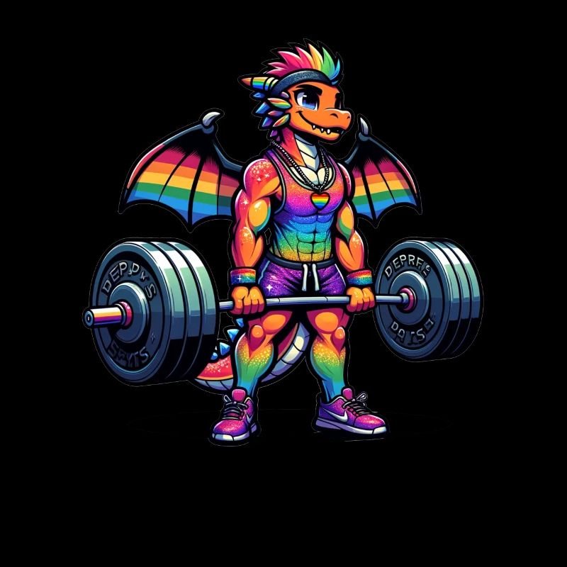 Rainbow Dragon Deadlifting