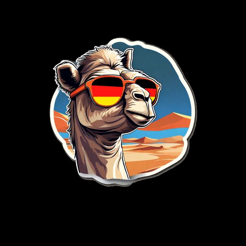 Kamel mit Sonnenbrille Fußball Deutschland