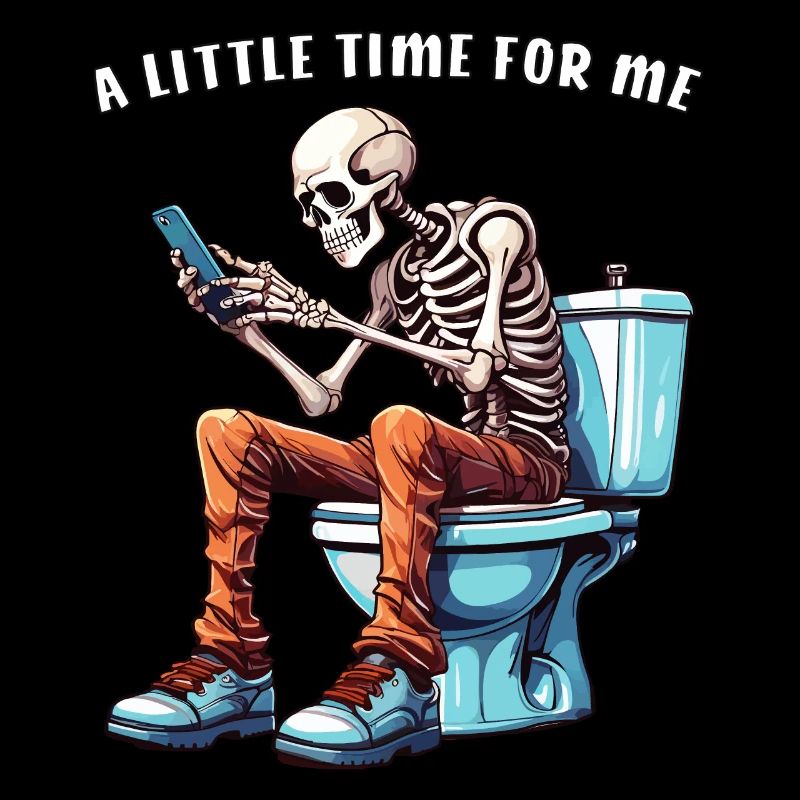 SKELETON TOILET UN PEU DE TEMPS POUR MOI
