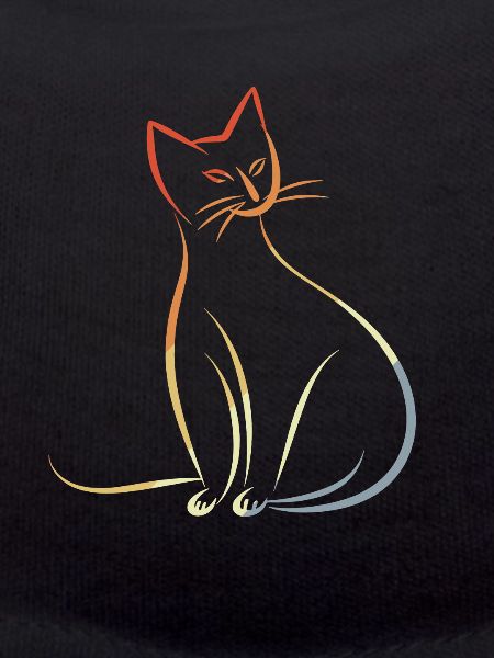 Cat Sketch Retro