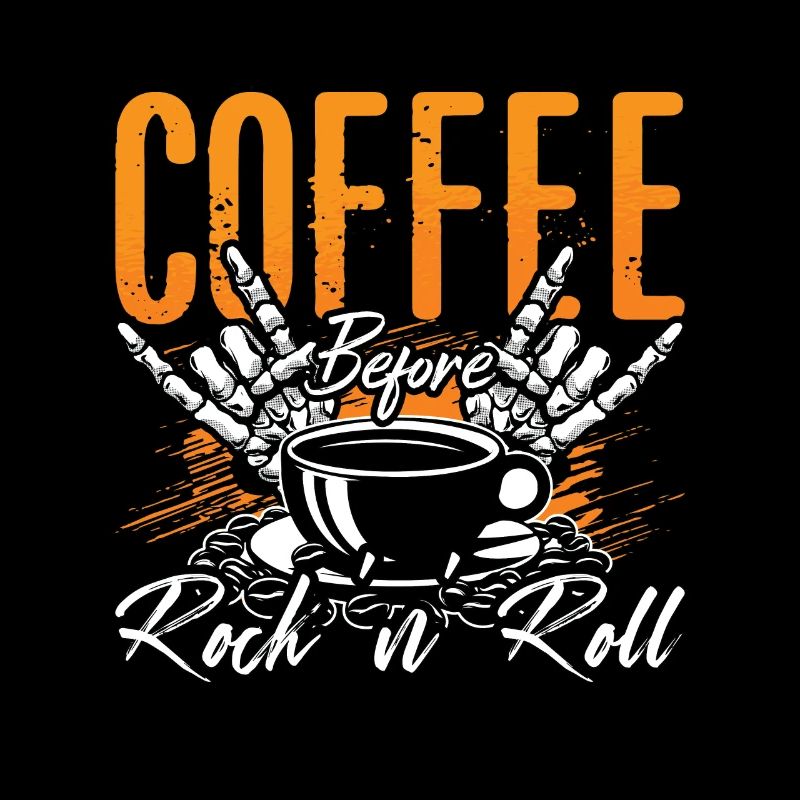 Rock N Roll Coffee Before Rock Music Coffee Lover