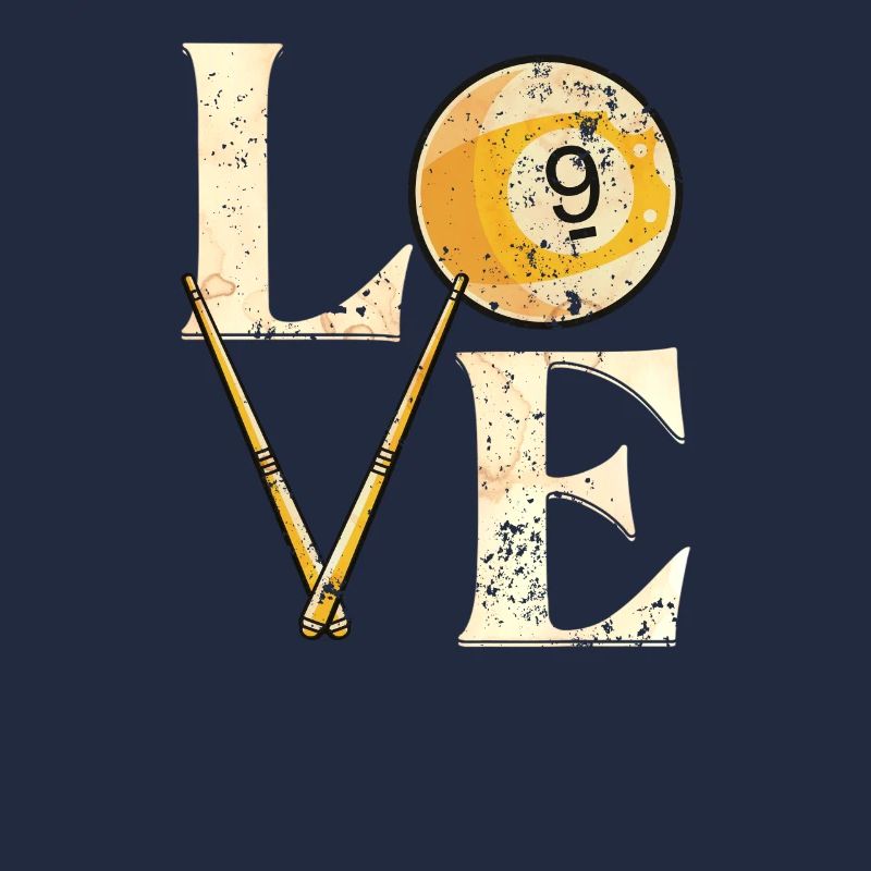 Pool Billiard Table "LOVE" Sayings Snooker