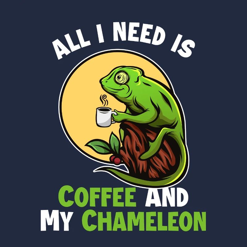 Coffee and my Chameleon Veiled Panther Lover