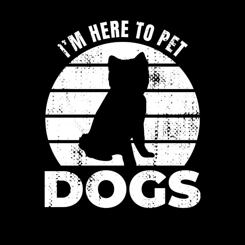 Je suis ici pour caresser les chiens