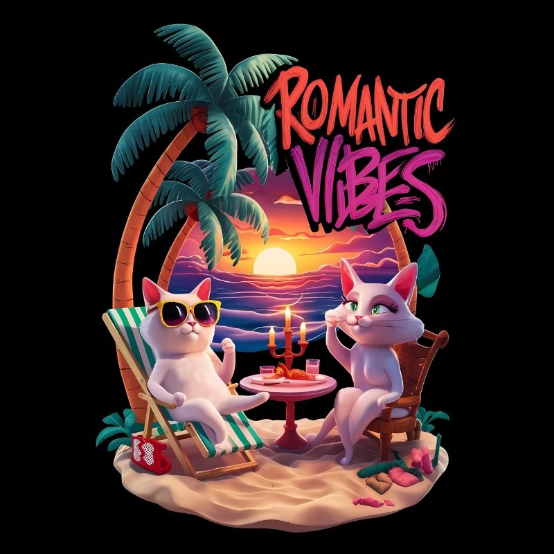 Romantischer Strandkater