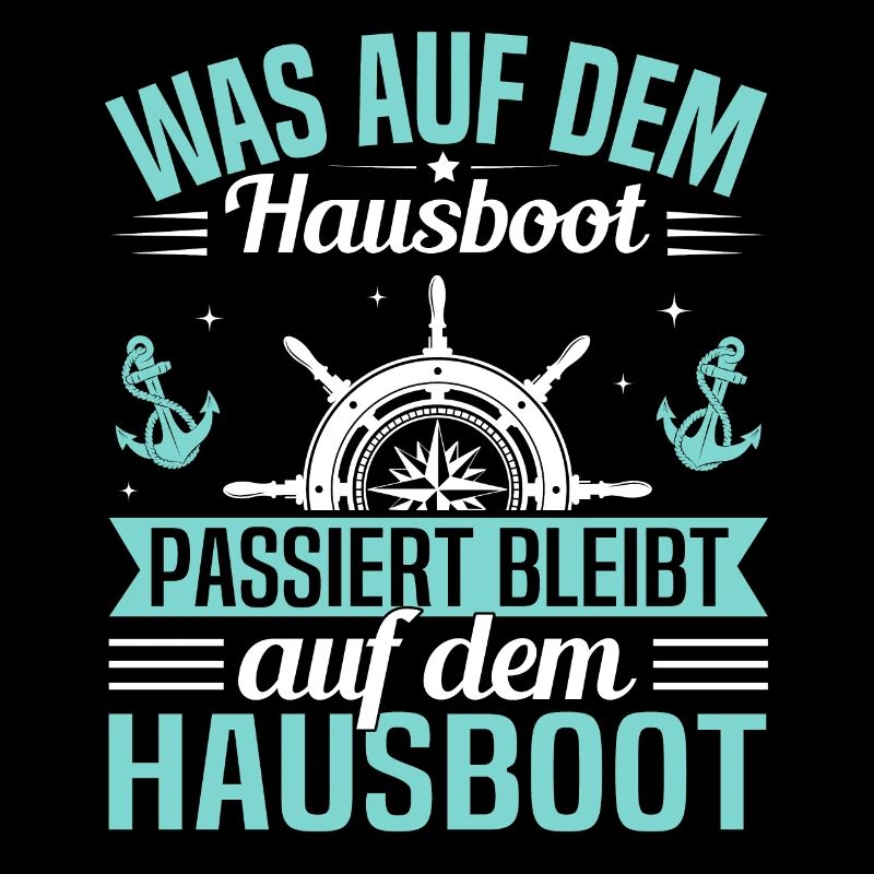 Hausbootkapitän mit Hausboot Crew &