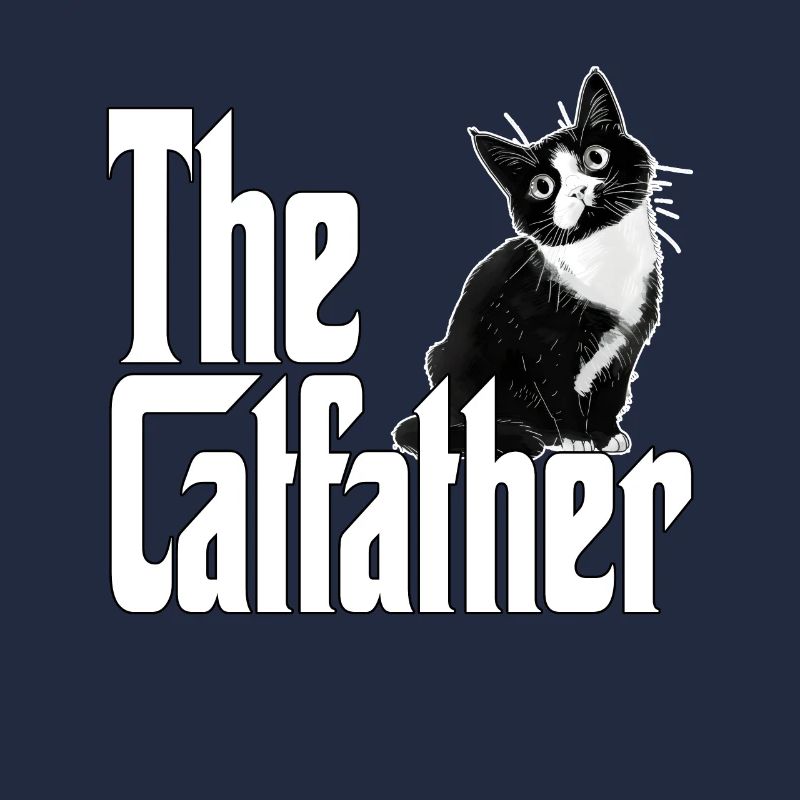 Chat Papa Le Catfather Crazy Cat Père Kitty Daddy