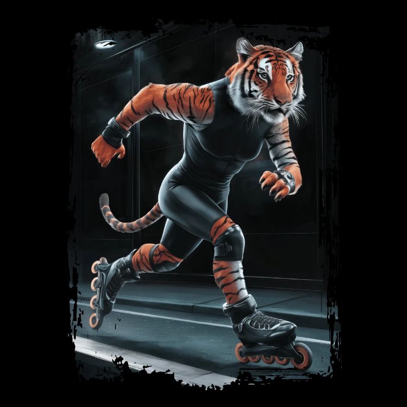 Tiger-Skating Geschenk