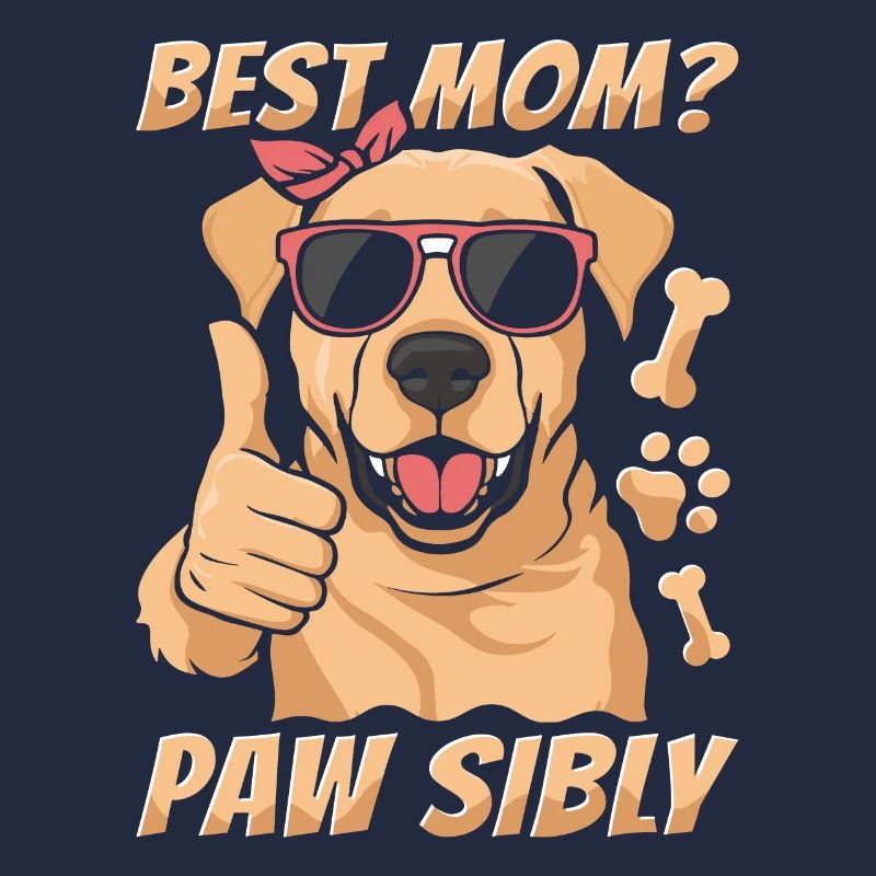 Labrador Mutter Best Mom Pawsibly