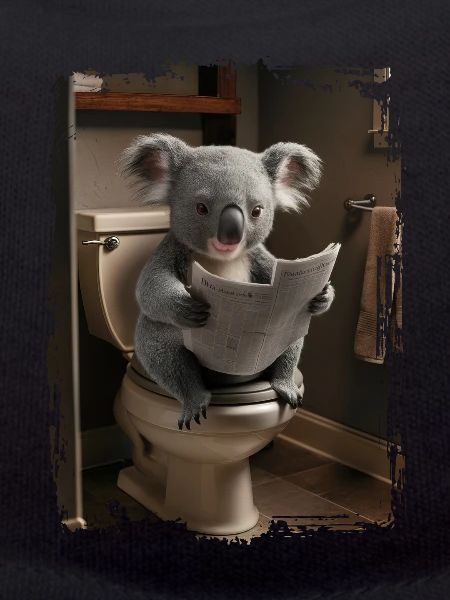 Koala-Toilette Geschenk