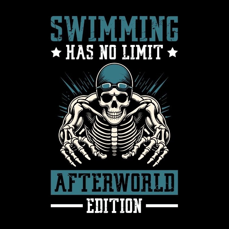 flotteur de natation squelette
