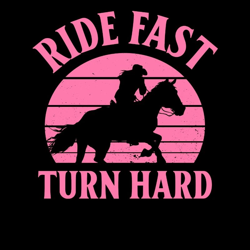 Rodeo Barrel Racing Pferd