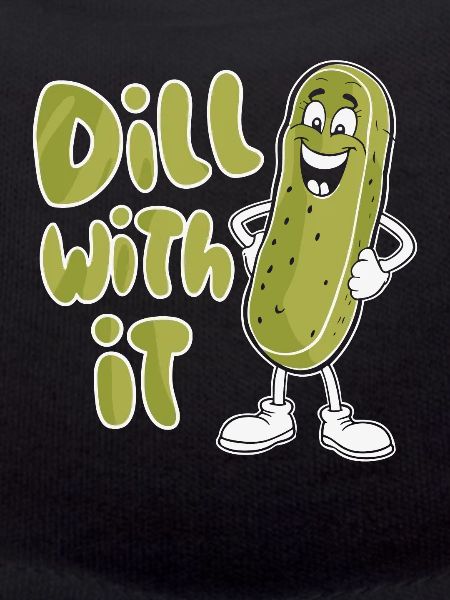 Dill Damit Lustige Gurke Cartoon