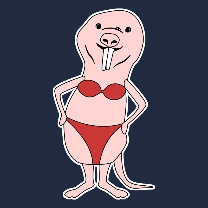 Nøgen muldvarperotte Bikini