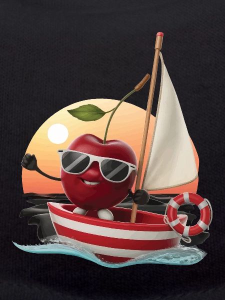 Obst Kirsche Bootfahren Geschenk