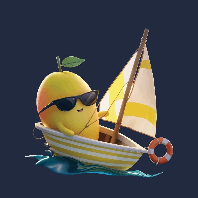 Obst Mango Bootfahren Geschenk