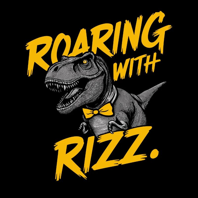 Rizzler Kultur Mit Dinosaurier Kunst Und T-Rex