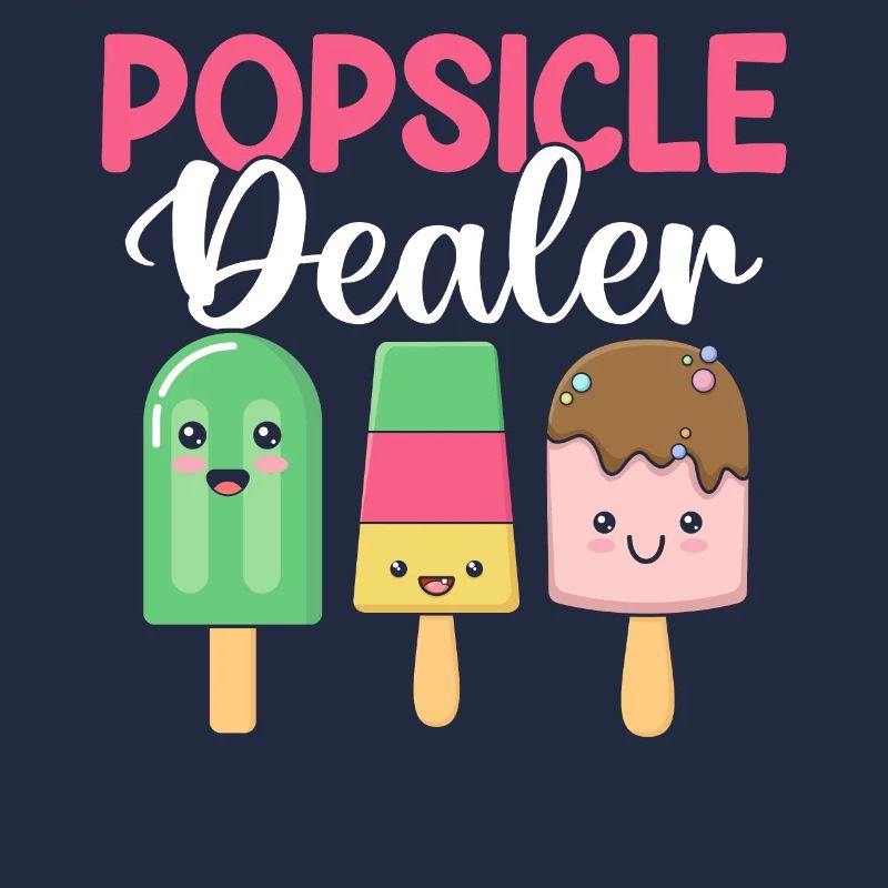 Eis am Stiel Händler Eis Pop Gefrorenes Dessert Lustiges Eis