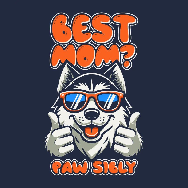 Siberian Husky Mutter Best Mom Pawsibly