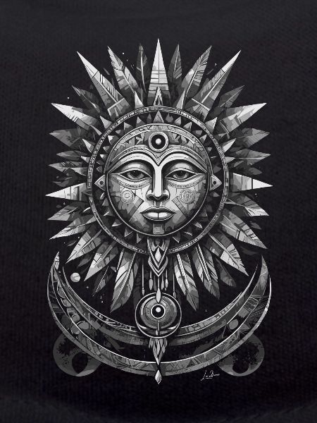 Inca Sun Geometric Silver