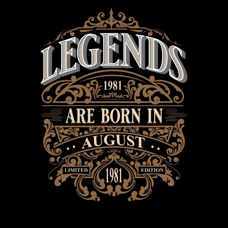 1981 August Geboren Geburtstag Geburtsjahr