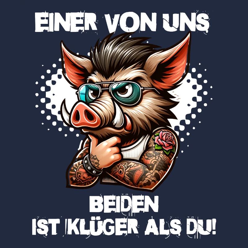 Lustiger Einer von uns beiden ist klüger als du