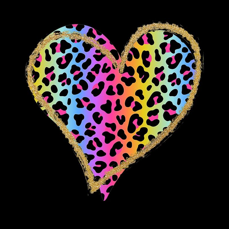 Amour Guépard Imprimé Léopard Coeur Saint Valentin