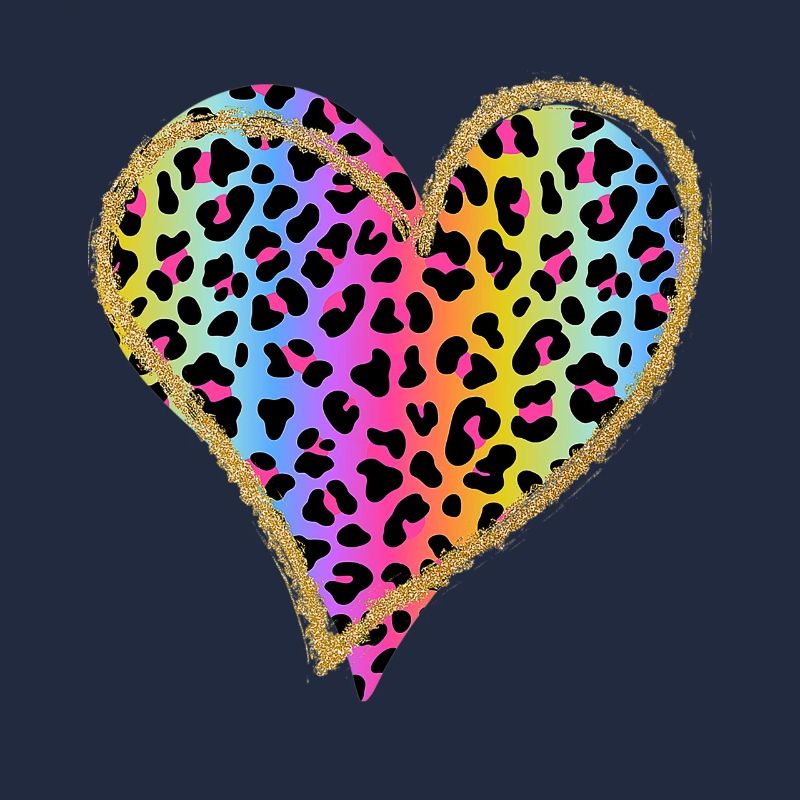 Amour Guépard Imprimé Léopard Coeur Saint Valentin