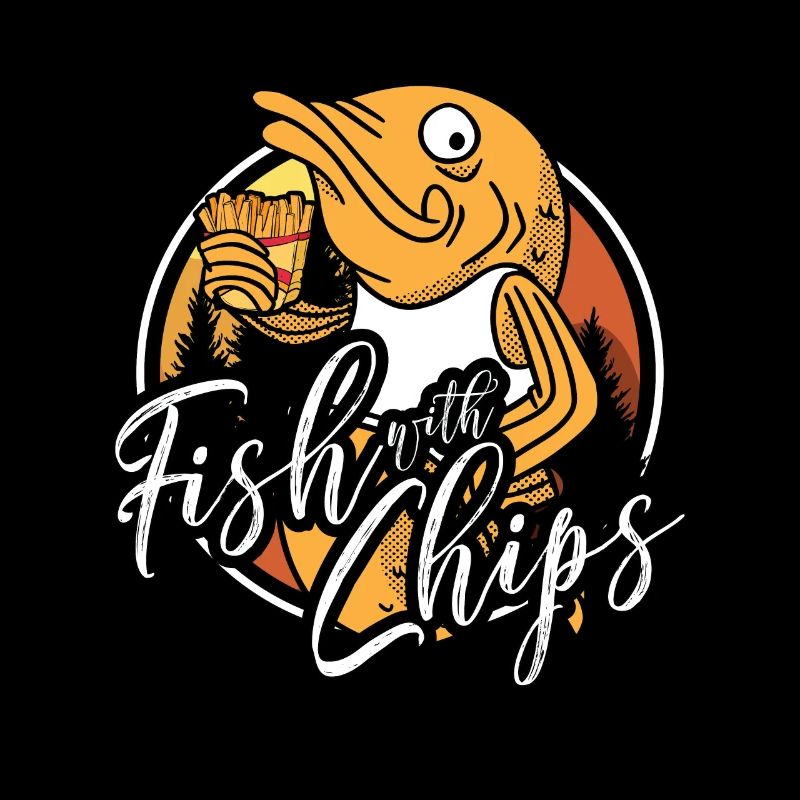Fish With Chips British Street Food Fish And Chips