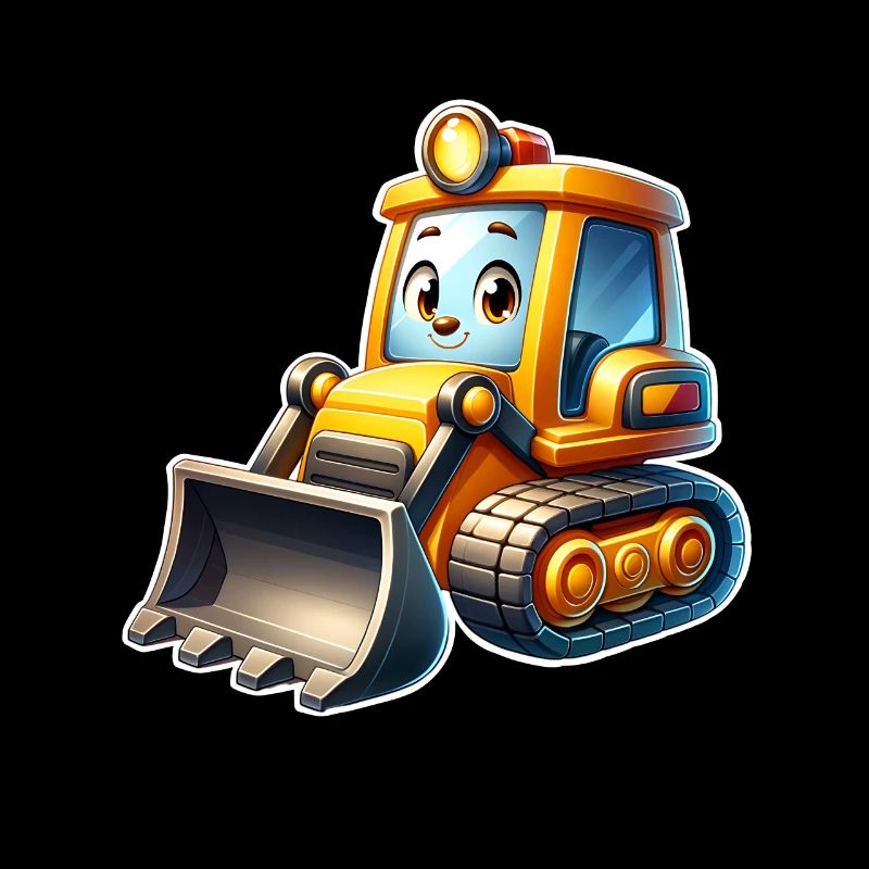 Bulldozer Wheel Loader Excavator Construction Site Kids