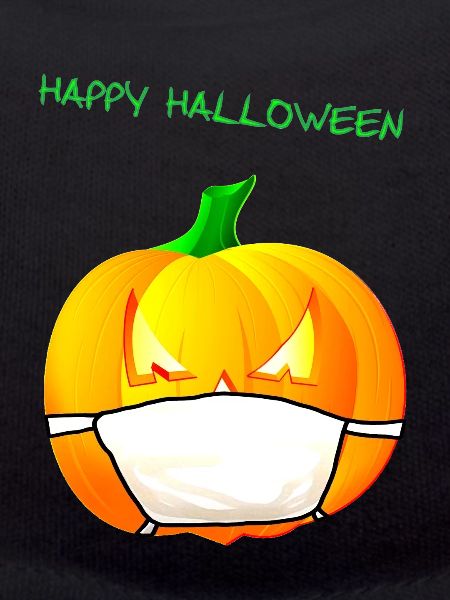 Pumpkin with face mask