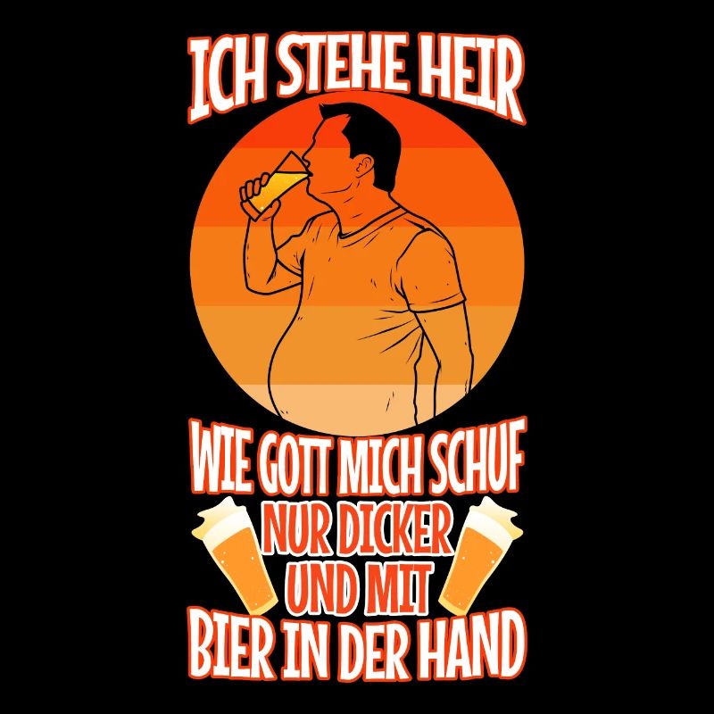 Ich stehe hier, wie Gott mich schuf. Nur dicker