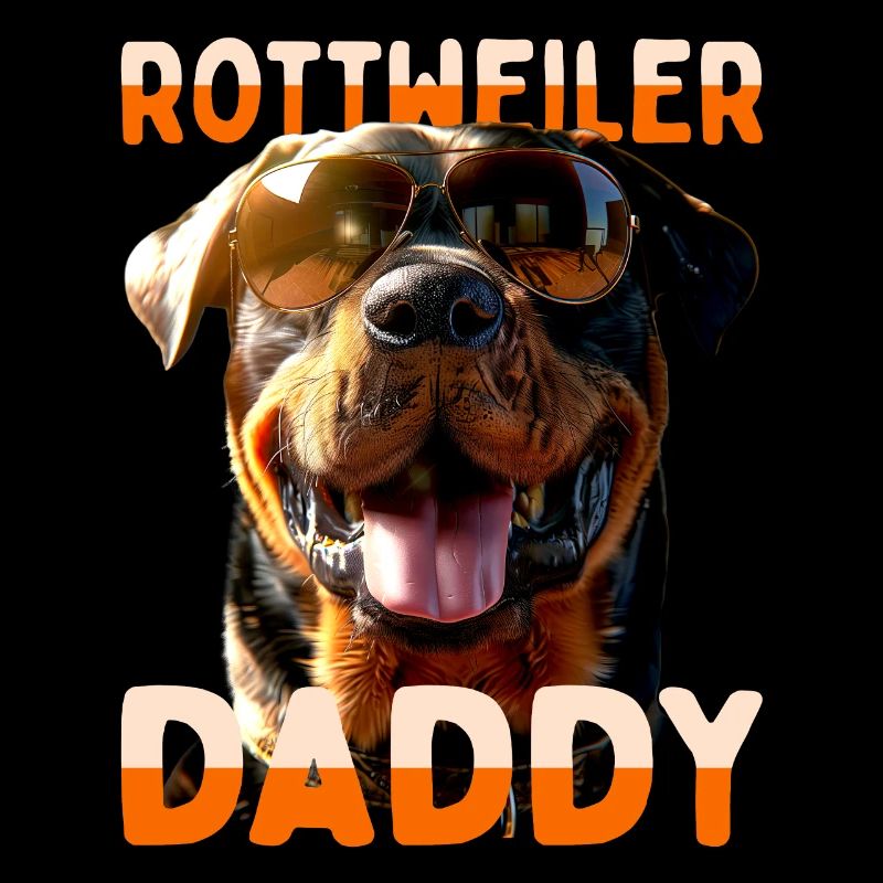 Rottweiler Daddy Papa Vater Vatertag Dad Hunde