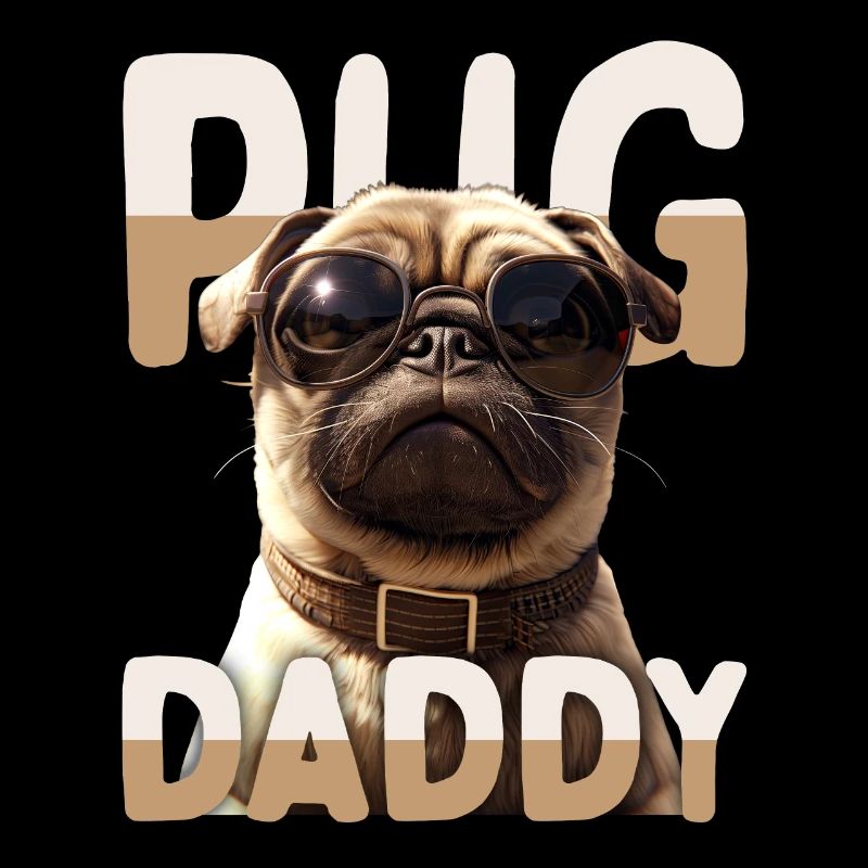 Pug Daddy Pug Dad Father's Day Pug Dad Cute Pug