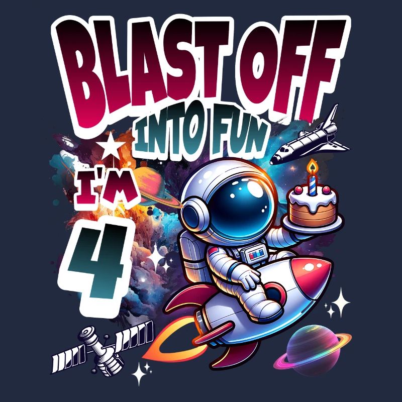 Astronaute 4e anniversaire Espace