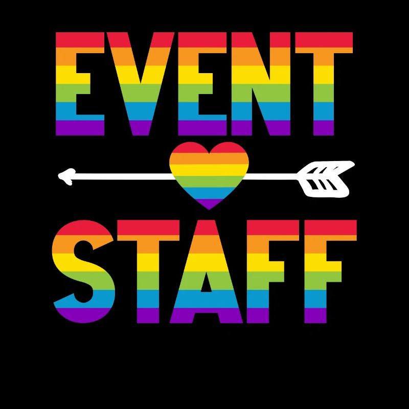 Event Staff Front Design Party Crew Pride LGBT