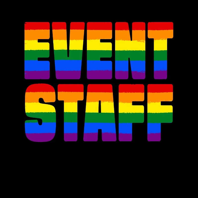 Event Staff Front Design Party Crew Pride LGBT