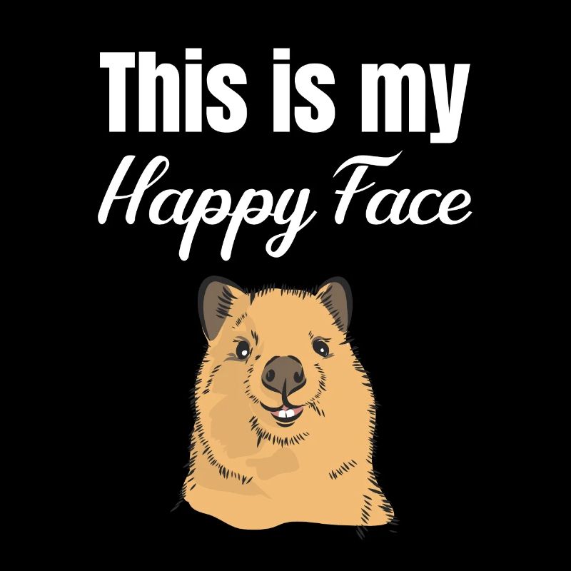 This Is My Happy Face Quokka Lover Australian