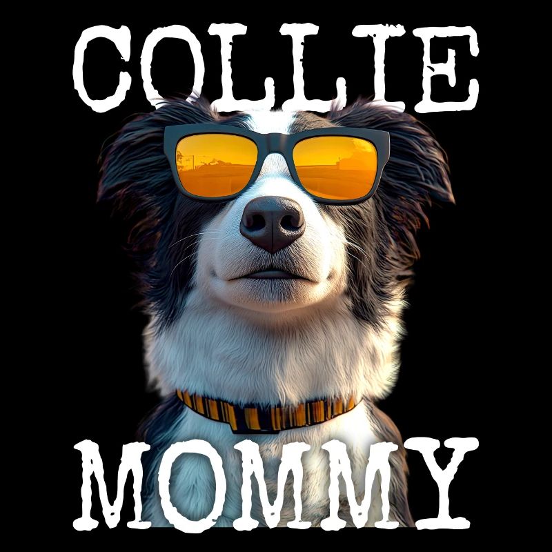 Border Collie Mommy Hund Mama Muttertag Collie Mom