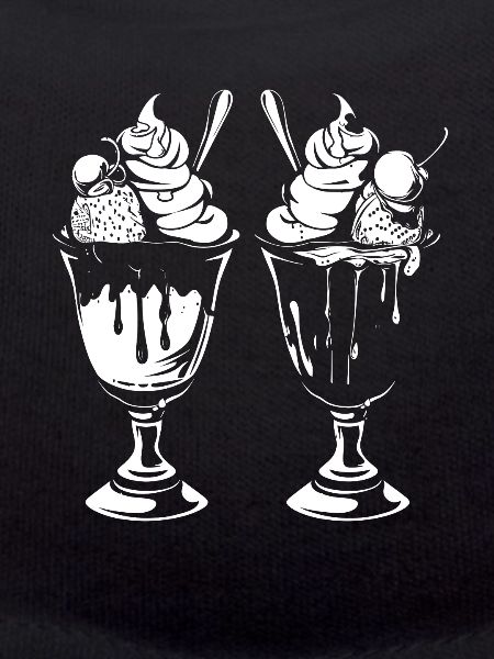 Ice cream sundae graphic