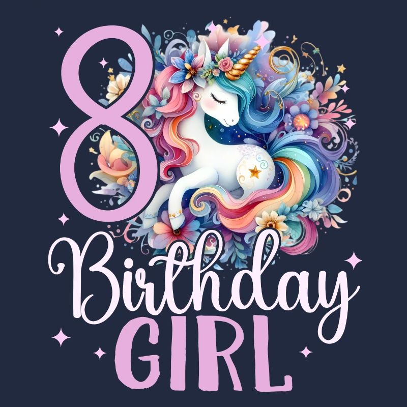 Geburtstag 8 Einhorn Achter Geburtstag Mädchen 8 J
