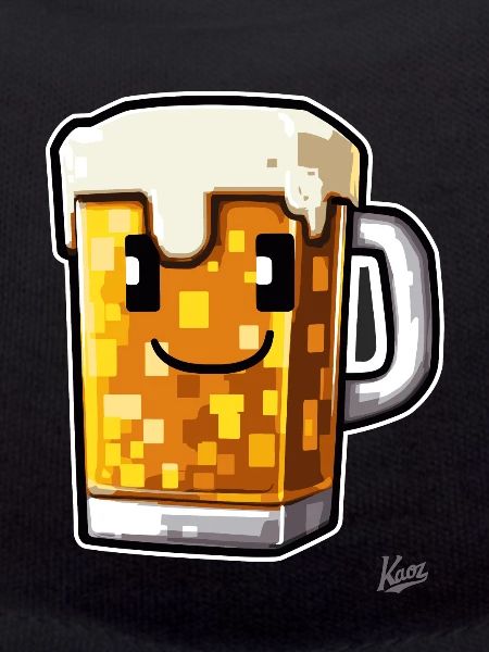 Pixel-Handwerker-Bier