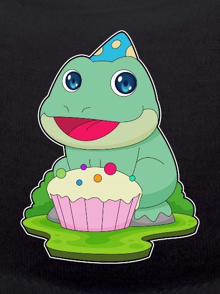 Frog Birthday Cupcake