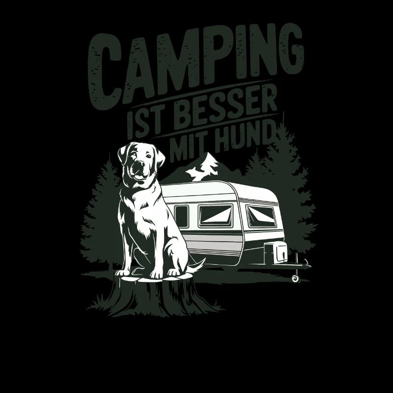 Camping ist besser mit Hund