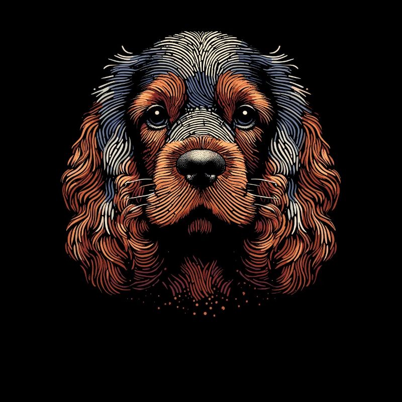 Empreinte digitale Cocker Spaniel